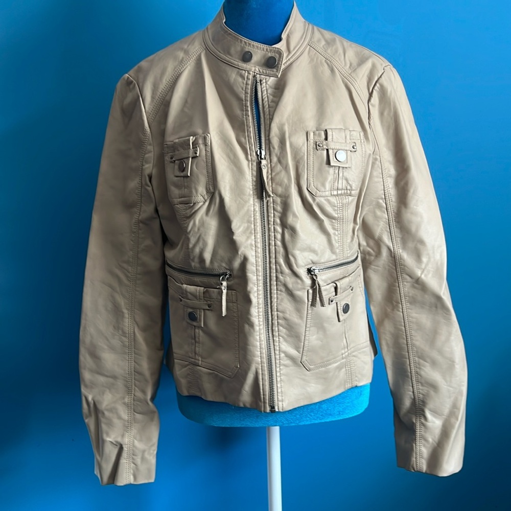Faux Leather Jacket (L)